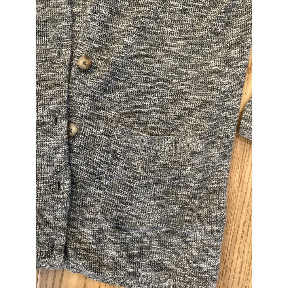 Madewell Alton Cardigan in Marled Stone Womens XSmall front pockets Cotton/Nylon - Picture 3 of 6